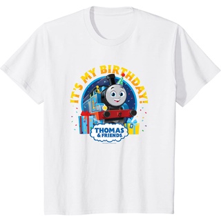 เสื้อยืดวินเทจเสื้อยืด พิมพ์ลายตัวอักษร Thomas &amp; Friends It My Birthday แฟชั่นพรีเมี่ยม สําหรับเด็กผู้ชาย และเด็กผู้หญิง