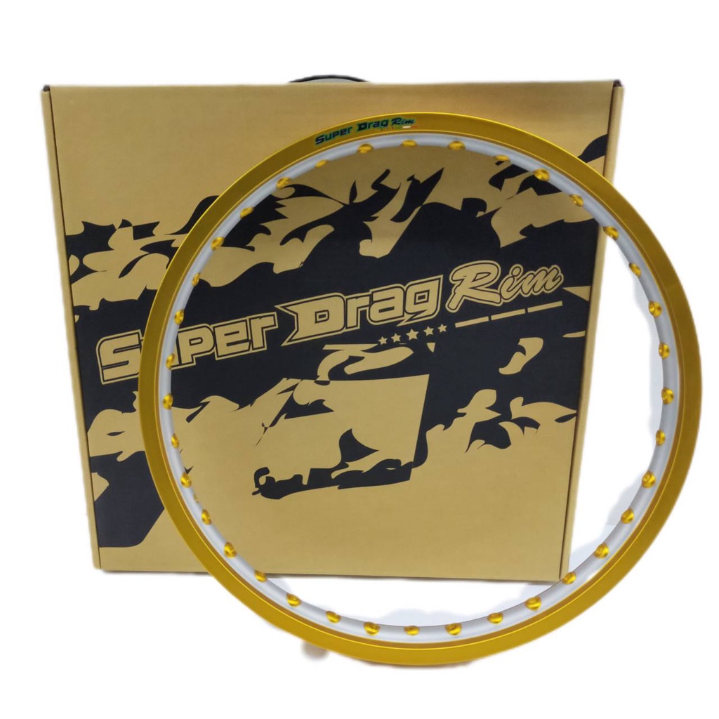 วงล้อ Super Drag Rim สีทอง (เจาะตา) | Shopee Thailand