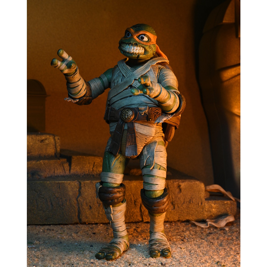 neca-tmnt-michelangelo-as-mummy-7-figure-นินจาเต่า-ไมเคิลแองเจโล-มัมมี่-ขนาด-7-นิ้ว-ฟิกเกอร์