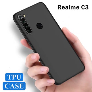 TPU CASE เคสเรียวมี Realme C3 / Realme5 เคสซิลิโคน เคสนิ่ม สวยและบางมาก เคสสีดําสีแดง [ส่งจากไทย]