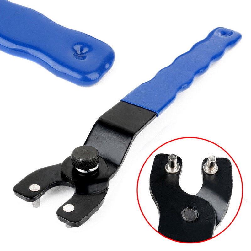 New Adjustable Lock-Nut 1/2"-1-1/4" Tool For Most Grinder Chisel Steel Blue+Black 1/2 inch - 1-1/4 inch Grinder Wrench