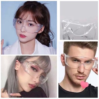 🤓พร้อมส่ง แว่นตาเลนส์ใส กันลมกันฝุ่น 🔥มีบริการเก็บเงินปลายทาง🚚