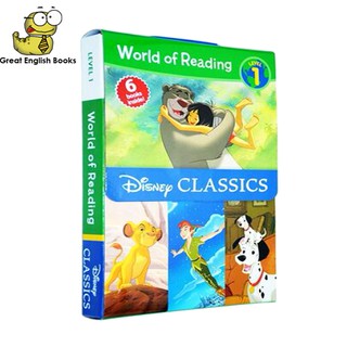 พร้อมส่ง สินค้าลิขสิทธิ์แท้ (Original) World of Reading Disney Classic Characters Level 1 Boxed Set  (6 Books)