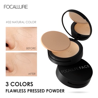 ราคาFOCALLURE แป้งฝุ่นอัดแข็ง เนื้อแมตต์ ปกปิดรูขุมขน ติดทนนาน มี 3 เฉดสี คุมมัน 12 ชม