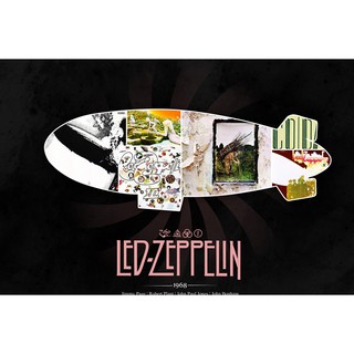 โปสเตอร์ Led Zeppelin เลดเซพพลิน Rock Poster รูปภาพติดห้อง ตกแต่งผนัง โปสเตอร์วงดนตรี โปสเตอร์ติดผนัง โปสเตอร์วงร็อค