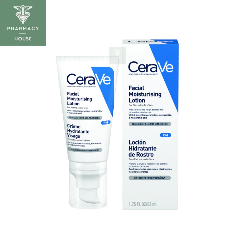 CeraVe Facial Moisturizing Lotion PM, 52ml main image 1