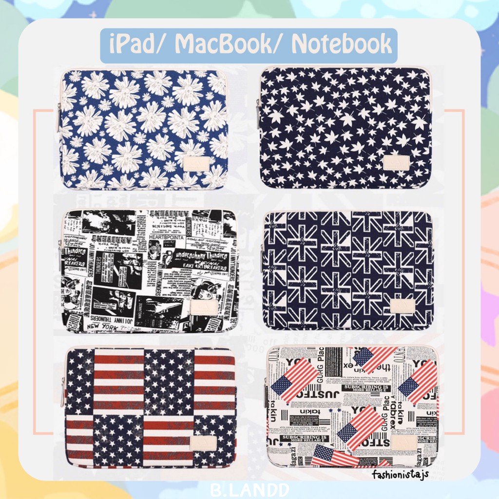 b-landd-กระเป๋าไอแพด-สำหรับ-ipad2019-air2019-macbook-notebook-ยี่ห้อca-มีทั้งหมด6ลาย-สวยมากๆค่า