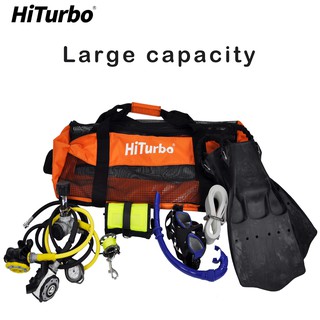 ภาพหน้าปกสินค้าHiturbo 60L กระเป๋าใส่อุปกรณ์ดําน้ําความจุขนาดใหญ่  การดำน้ำ, ว่ายน้ำ, ปีนเขา, ห้องออกกำลังกายใช้กระเป๋าเป้สะพายหลัง ที่เกี่ยวข้อง