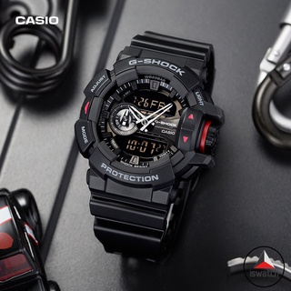 【พร้อมส่ง】Casio G-shock GA-400-1B นาฬิกาข้อมือดิจิทัล อะนาล็อก สายเรซิ่น สีดํา สําหรับผู้ชาย
