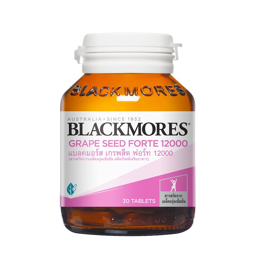 blackmores-แบลคมอร์ส-เกรพสีด-ฟอร์ท-12000-มก-30-เม็ด-grape-seed-forte-12000-30-tab