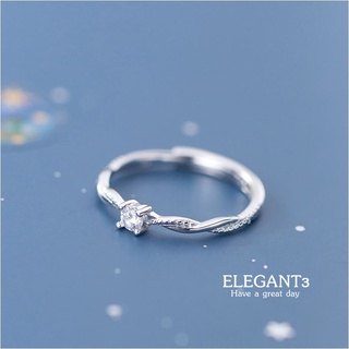 s925 Elegant3 ring แหวนเงินแท้ สวยเรียบง่าย ใส่สบาย เป็นมิตรกับผิว ปรับขนาดได้