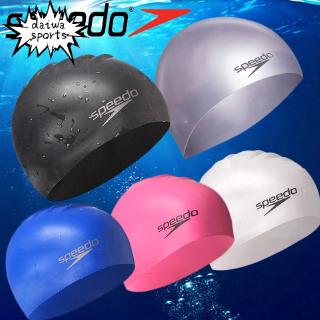 หมวกว่ายน้ำ Speedo หมวกว่ายน้ำ แบบซิลิโคน กันน้ำ หมวกว่ายน้ำซิลิกาเจล 100% หมวกว่ายน้ำผู้ใหญ่ชายและหญิง