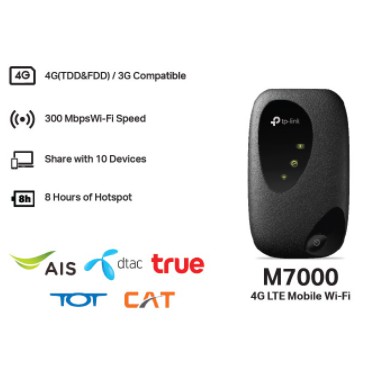 ภาพหน้าปกสินค้าTP-Link ️FLASH SALE ️(ราคาพิเศษ) M7000 Pocket WiFi พกพาไปได้ทุกที่ (4G LTE Mobile Wi-Fi) ใส่ซิมแล้วใช้ได้ทันที จากร้าน kriwit007 บน Shopee