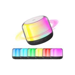 โปรโมชั่น : Goojodoq ลําโพงบลูทูธไร้สาย มีไฟ LED แบบพกพา สีสันสดใส สําหรับบ้าน