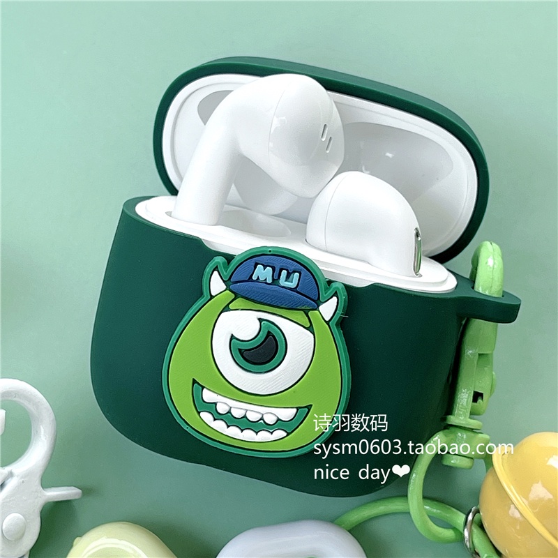 baseus-e8-case-cover-จี้พวงกุญแจ-cartoon-monster-university-ขาตั้งตุ๊กตาน่ารัก-เคสซิลิโคนนิ่มเคสป้องกัน-baseus-e3-เคสหูฟังบลูทูธ-เคสกันกระแทก-เคสใส่หูฟัง-baseus-e8