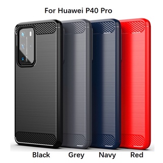 เคสโทรศัพท์มือถือ แบบนิ่ม ลายคาร์บอน สําหรับ Huawei P60 P50 P20 P30 P40 Pro Pro+ P10 Plus P50E P20 P30 P40 Lite Nova 7i 3i 3e 4e 6SE 6 SE Honor 20S