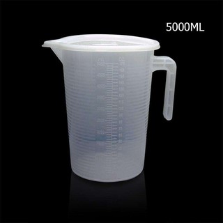 ถ้วยตวงพลาสติก 5000 CC มีฝาปิด เส้นผ่าศูนย์กลางปากแก้ว 19.2 cm1610-621