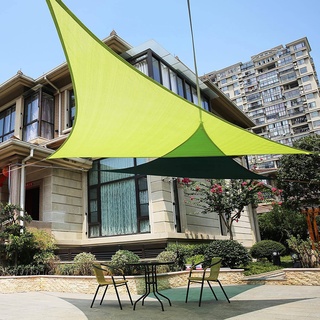 Oxford cloth shade triangle 98% UV protection 420D apple green garden decoration