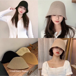 หมวกบัดเก็ตของผู้หญิง หมวกแฟชั่นทรงเกาหลี