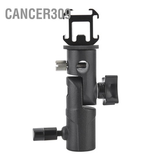 Cancer309 Swivel Tri-Hot Shoe Mount Adapter Flash Light Stand Holder Bracket E Support