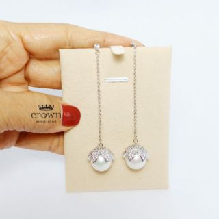 Diamond &amp; pearl Earrings