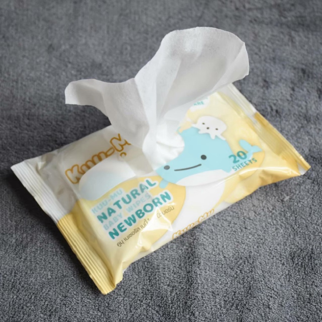 ชุดครอบครัวใหญ่-คูมุ-ผ้าเช็ดทำความสะอาดชุบน้ำเกลือ-kuu-mu-natural-baby-wipes-newborn