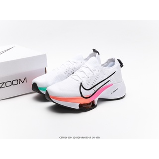 รองเท้า  Zoom Tempo NEXT% White Multicolor รองเท้าวิ่ง ใส่สบาย เบา Size.36-45
