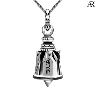 ANGELINO RUFOLO Pendant ดีไซน์ Oriental Bell จี้ห้อยคอ Stainless Steel 316L(สแตนเลสสตีล)คุณภาพเยี่ยม สีเงิน