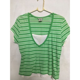 เสื้อยืดสาวอวบสีเขียว ยี่ห้อ Maurices ไซส์ L