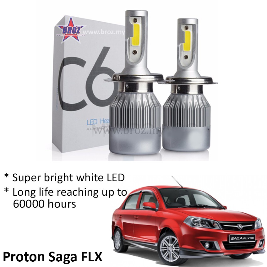 ไฟหน้ารถยนต์-proton-saga-flx-ไฟหน้า-c6-led