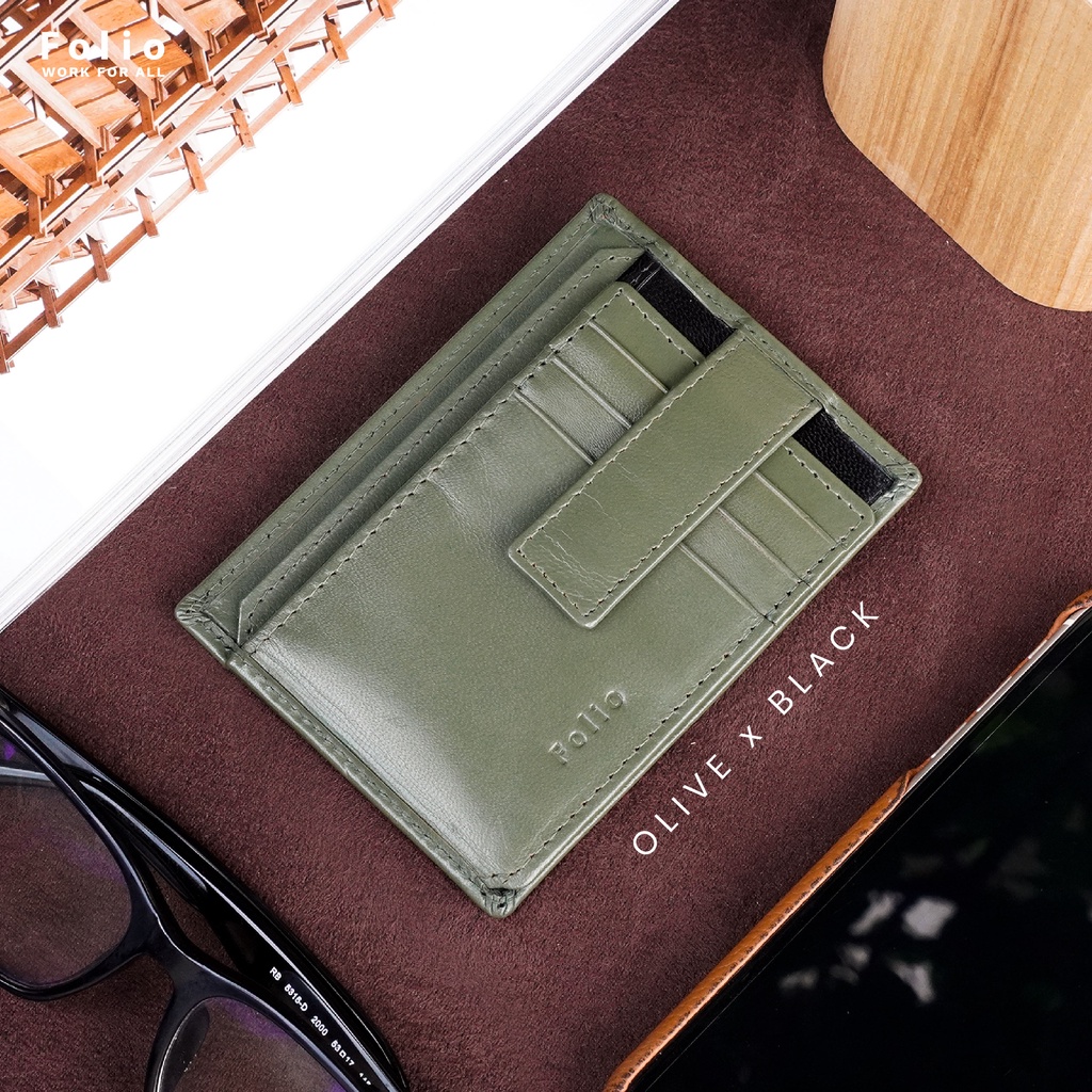 folio-myra-card-case-two-tone-กระเป๋าใส่บัตร-ผลิตจากหนังแพะ-บริการปั้มชื่อฟรี
