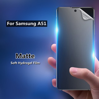 Matte Frosted Film ฟิล์มไฮโดรเจล เหมาะสำรับ SAMSUNG Galaxy A51 / SAMSUNG Galaxy A71 / Galaxy A91 ฟิล์มนุ่มใหม่ คุณภาพสูง อุปกรณ์กันรอยหน้าจอ