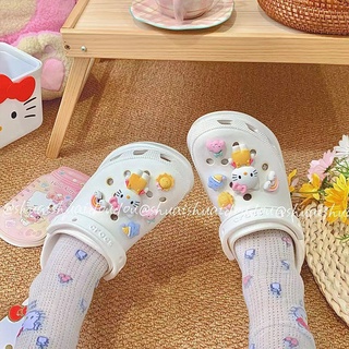 สินค้า รองเท้า Hello Kitty Charm -croc s / Jibbitz / ปุ่ม / มีเสน่ห์ / Diy 10 ชิ้น