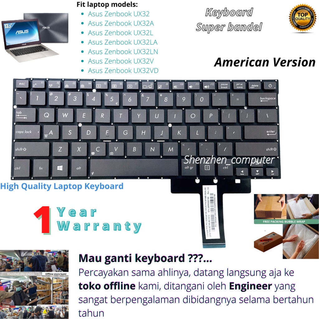 Clavier + Plasturgie ASUS Zenbook UX32L UX32LA UX32LN Original Français