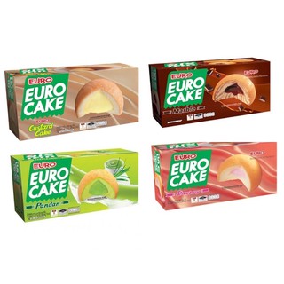 ภาพหน้าปกสินค้าEuro Cake ยูโร่เค้ก พัฟเค้กสอดไส้ครีม 17 กรัม x 12 ซอง ซึ่งคุณอาจชอบสินค้านี้