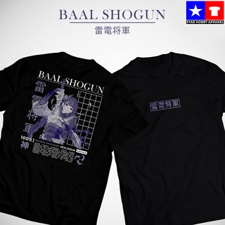 เสื้อยืด พิมพ์ลาย Genshin Impact Raiden Shogun แฟชั่นสตรีท