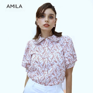 AMILA Blouse AM-B839 แขนสั้น IGPU21-11