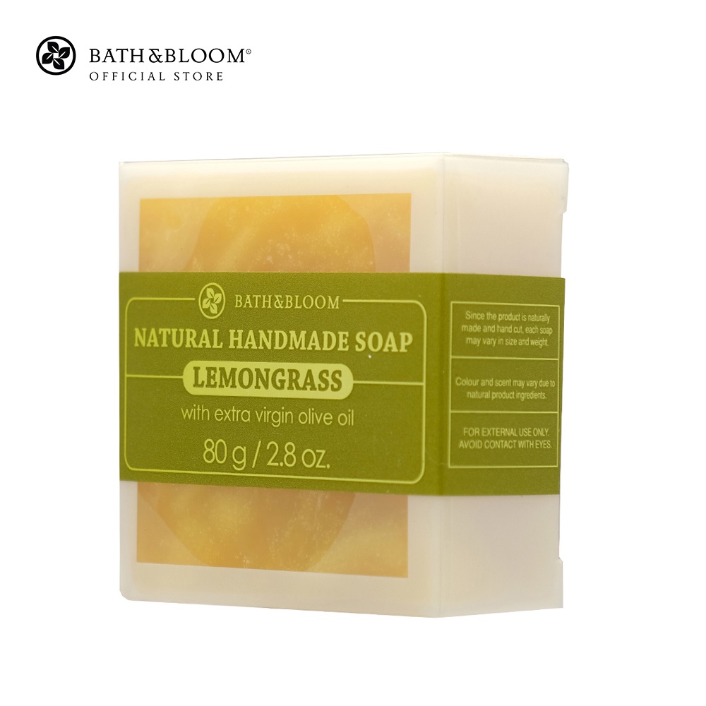 bbs105-bath-amp-bloom-lemongrass-soap-80g-บาธ-แอนด์-บลูม-สบู่ธรรมชาติ-กลิ่นตะไคร้-คืนความชุ่มชื้นให้แก่ผิว-80-กรัม