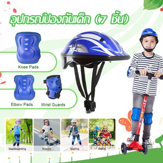 ภาพหน้าปกสินค้าอุปกรณ์ป้องกันเด็ก ชุดป้องกันเด็ก เด็กขี่จักรยาน เล่นสเก็ต สนับเข่า/มือ/ข้อศอก/หมวกกันน็อคสเก็ตบอร์ด Sport Protection ที่เกี่ยวข้อง