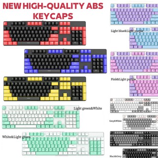 ภาพหน้าปกสินค้าปุ่มกดคีย์บอร์ด Abs 104 คีย์ OEM ออกแบบตามสรีรศาสตร์ มีไฟแบ็คไลท์ สีชมพู สีดํา สีขาว สีเทา สําหรับ RK61 Mechanical Ke ที่เกี่ยวข้อง