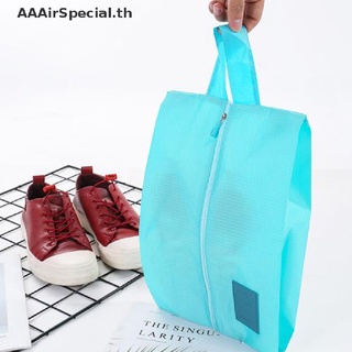 Aaairspecial กระเป๋าจัดเก็บรองเท้า มีซิป กันน้ํา พับได้ สําหรับเดินทาง TH