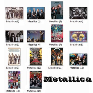 โปสเตอร์ Metallica (18แบบ) เมทัลลิกา วง ดนตรี เฮฟวี่ เมทัล อเมริกันรูป ภาพ ติดผนัง สวยๆ poster (88 x 60 ซม.โดยประมาณ)