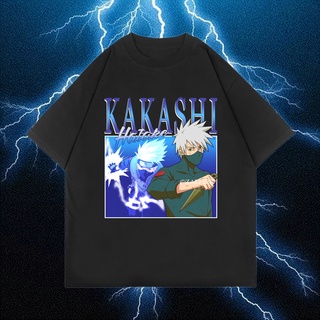 เสื้อยืดโอเวอร์ไซส์(OVERSIZED) Kakashi Heart | เสื้อยืด ลายการ์ตูนนารูโตะ | เสื้อยืด Homage | เสื้อยืด พิมพ์ลาย Bootleg