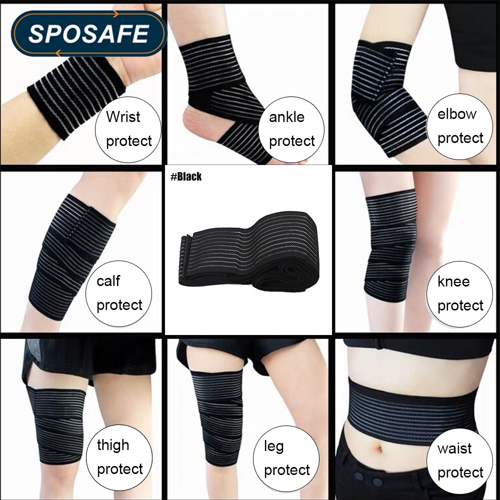 sposafe-ผ้าพันข้อศอก-ข้อมือ-ยืดหยุ่น-ป้องกันอาการปวดกล้ามเนื้อ-1-ชิ้น