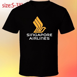 เสื้อยืดวินเทจใหม่ เสื้อยืดลําลอง ผ้าฝ้าย แขนสั้น พิมพ์ลาย Singapore Airlines สุดเท่ เหมาะกับการเล่นฟิตเนส ของขวัญวันหยุ