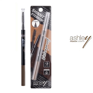 Ashley Skinny Eyebrow Pencil 1.5mm แอชลี่ย์ สกินนี่ อายโบลว์ ดินสอเขียนคิ้วหัวเล็ก A314(1ชิ้น)