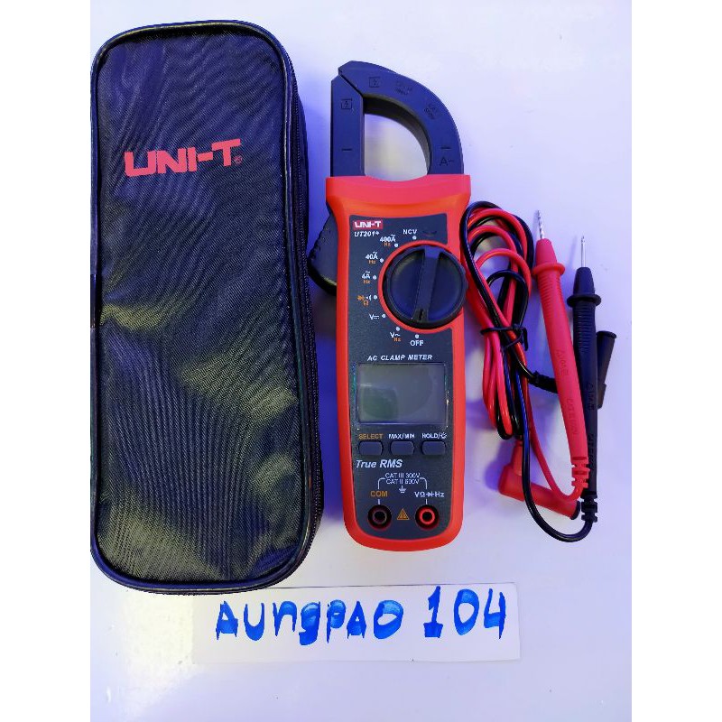 มิเตอร์วัดไฟดิจิตอล-uni-t-ut201-มัลติเตอร์-clamp-multimeter-แคมป์มิเตอร์วัดไฟดิจิตอล