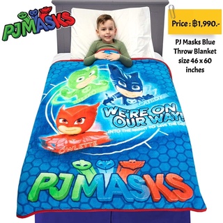 PJ Masks Blue Throw Blanket size 46 x 60 inches