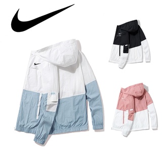 Nike เสื้อแจ็กเก็ต กันลม กันน้ํา กันการสึกหรอ ระบายอากาศ แห้งเร็ว สําหรับเล่นกีฬา