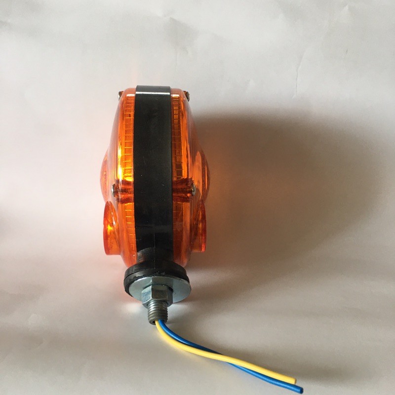 ไฟเลี้ยวกิ๊กก๊อก-838-12v-ขอบดำ-ไฟเลี้ยวรถไถคูโบต้า-ไฟเลี้ยวกลม-4-5-นิ้ว-double-pace-lamp-turn-lamp